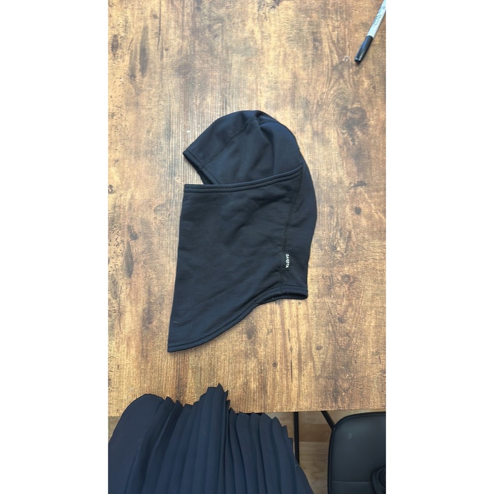 Dakota Heavyweight Black Thermal Balaclava Hood